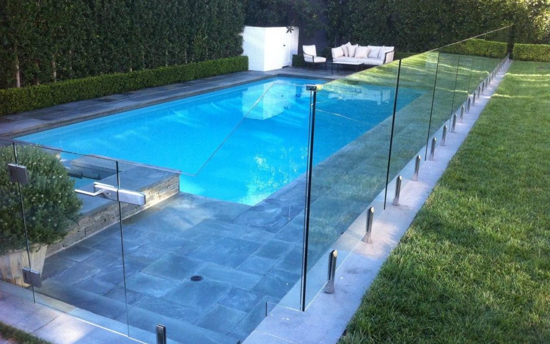 Pool Safety Glass Wall in Beverly Hills California